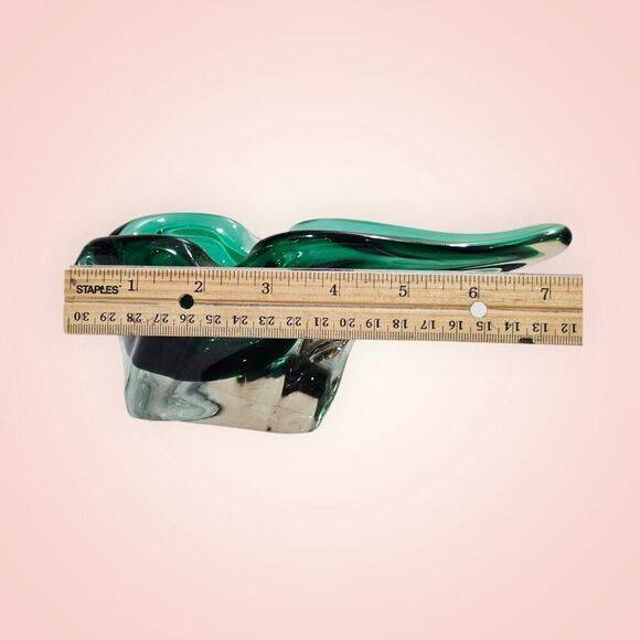 Vintage Czech Harrachov Glassworks Art Glass Bowl Circa 1958 Hand Made MCM - Picture 13 of 15